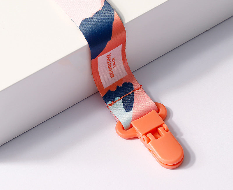 Adult Pacifier Chain Clip – Stylish Keeper Strap with Teether Ring