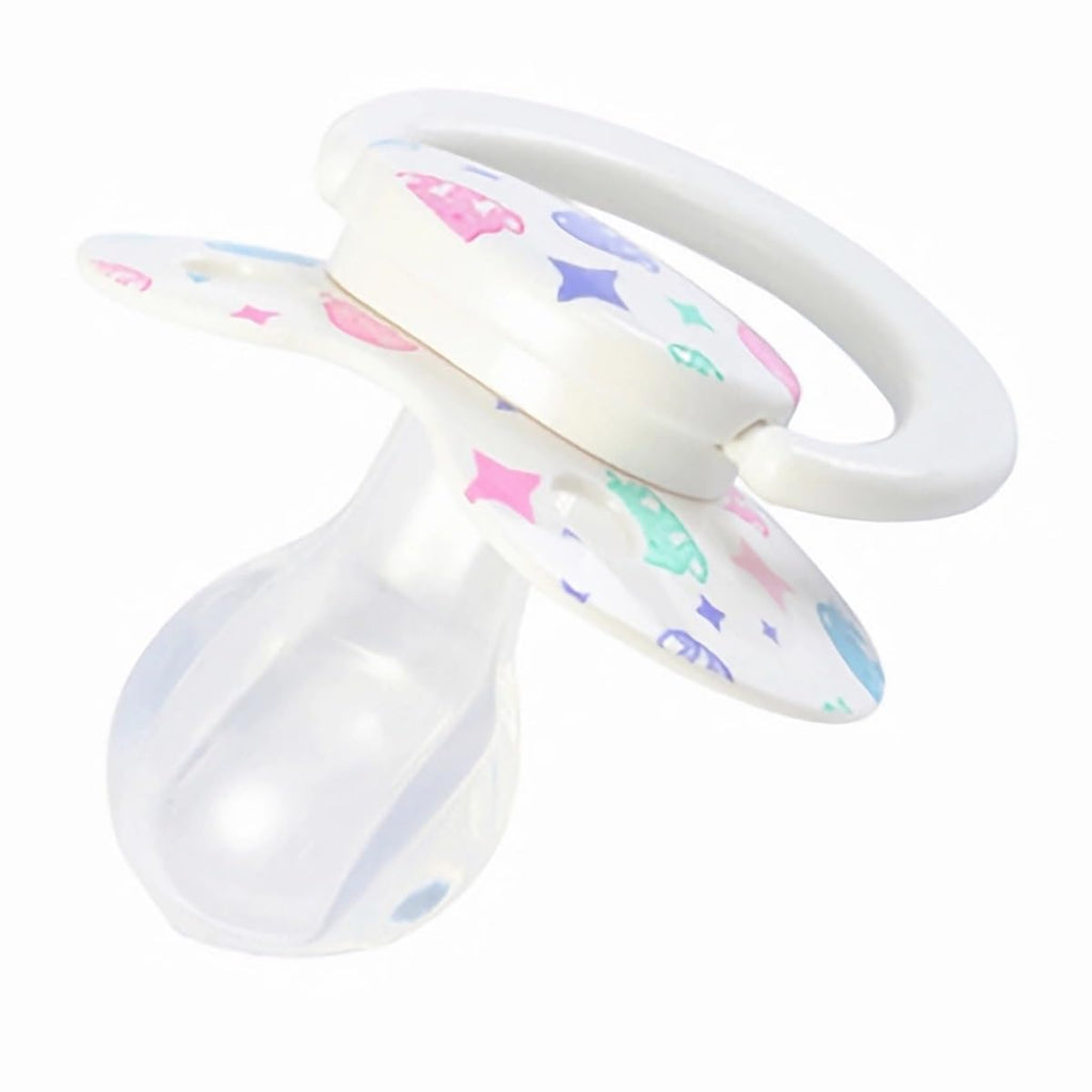 Cute Adult Sized Silicone Pacifier: Large Shield Paci for Anxiety - Handle Binky Butterfly Shaped Printed Pacifier