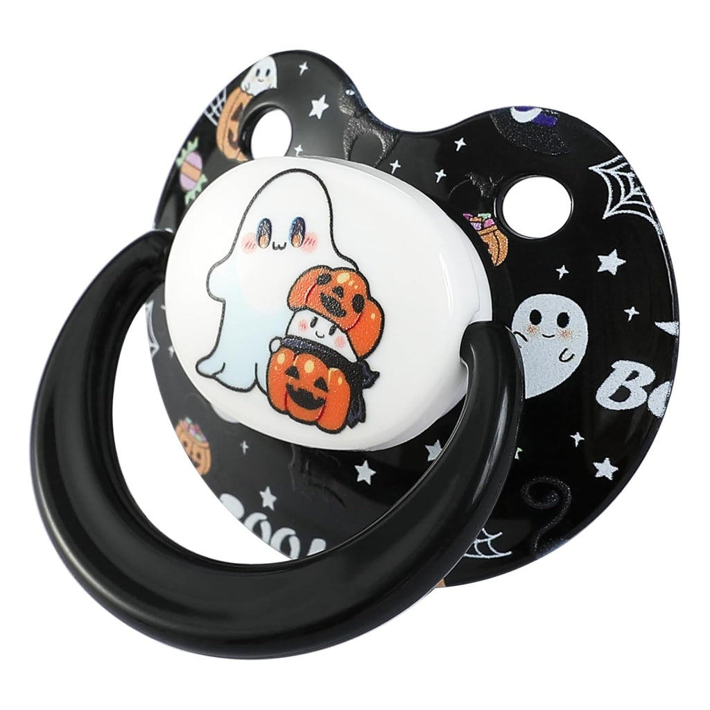 Cute Adult Pacifier for Anxiety Halloween: Large Size Big Shield Binky for Sleep - Silicone Nipple Paci for for Reduces Snoring