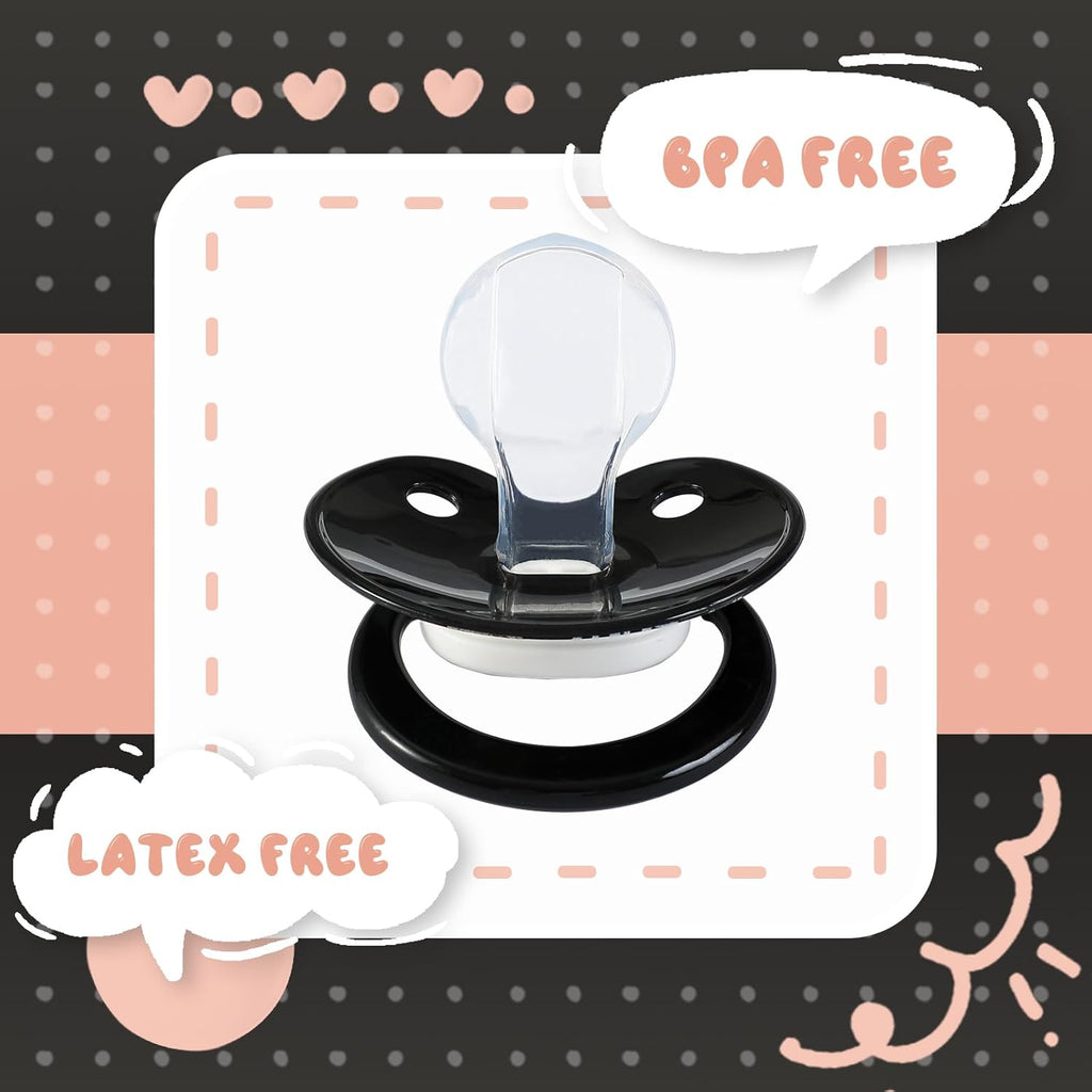 Cute Adult Pacifier for Anxiety Halloween: Large Size Big Shield Binky for Sleep - Silicone Nipple Paci for for Reduces Snoring